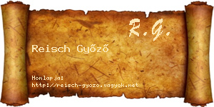 Reisch Győző névjegykártya